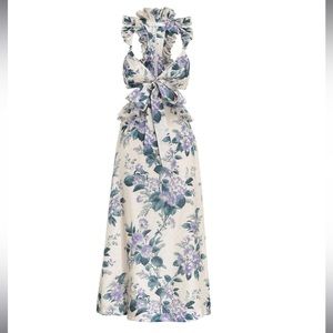 CASSIA RUFFLE MIDI DRESS